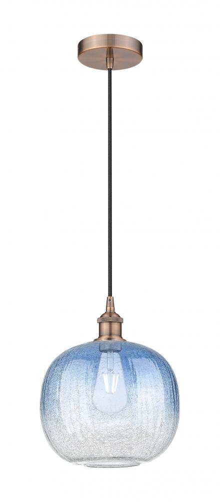 Brookhaven Sphere - 1 Light - 11 inch - Antique Copper - Cord hung - Mini Pendant