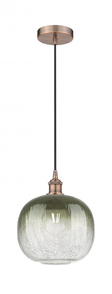 Brookhaven Sphere - 1 Light - 11 inch - Antique Copper - Cord hung - Mini Pendant