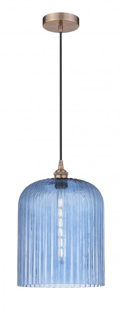 Bridal Veil - 1 Light - 5 inch - Antique Copper - Cord hung - Mini Pendant