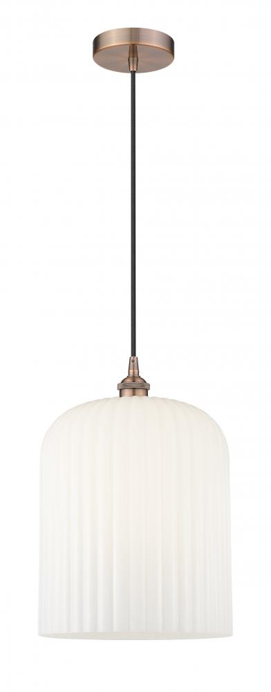 Bridal Veil - 1 Light - 5 inch - Antique Copper - Cord hung - Mini Pendant