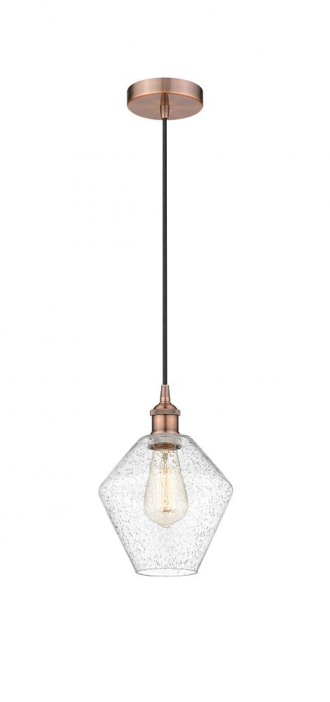 Cindyrella - 1 Light - 8 inch - Antique Copper - Cord hung - Mini Pendant