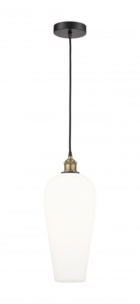 Chelsea - 1 Light - 8 inch - Black Antique Brass - Cord hung - Mini Pendant