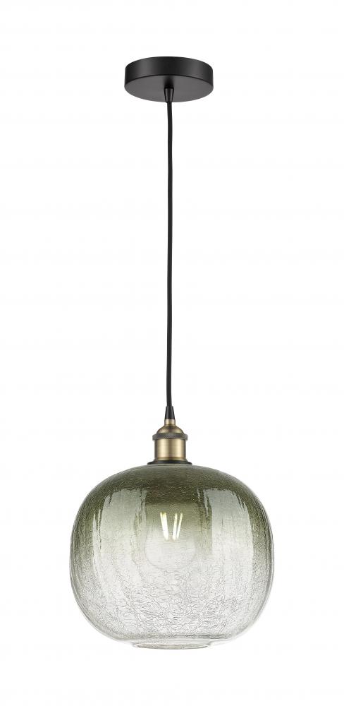 Brookhaven Sphere - 1 Light - 11 inch - Black Antique Brass - Cord hung - Mini Pendant