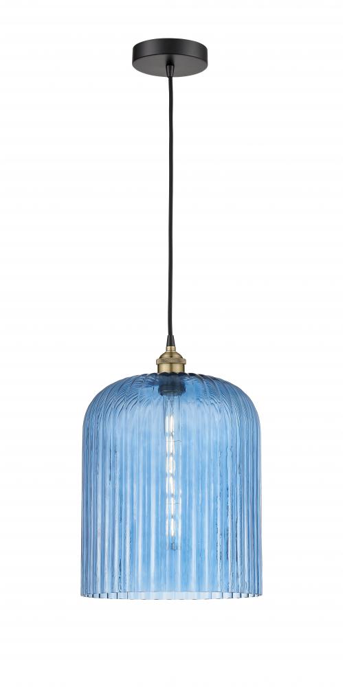 Bridal Veil - 1 Light - 5 inch - Black Antique Brass - Cord hung - Mini Pendant