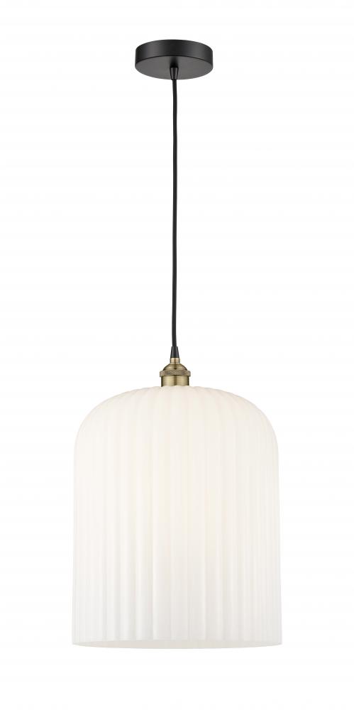 Bridal Veil - 1 Light - 5 inch - Black Antique Brass - Cord hung - Mini Pendant