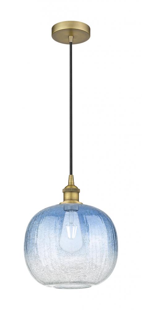 Brookhaven Sphere - 1 Light - 11 inch - Brushed Brass - Cord hung - Mini Pendant