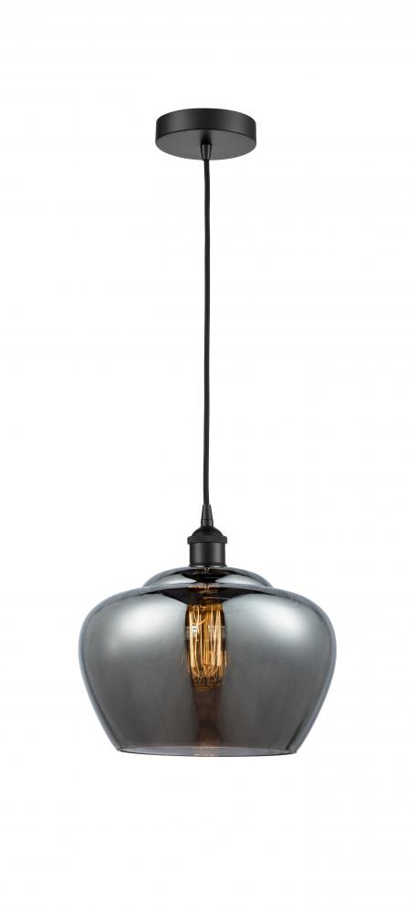 Fenton - 1 Light - 11 inch - Matte Black - Cord hung - Mini Pendant