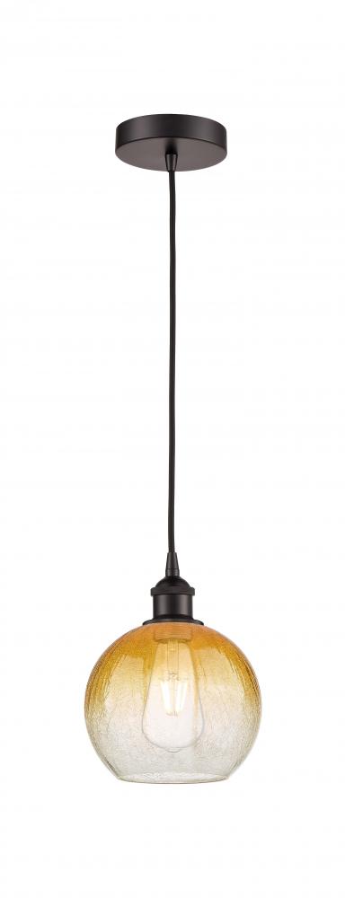 Brookhaven Globe - 1 Light - 8 inch - Oil Rubbed Bronze - Cord hung - Mini Pendant
