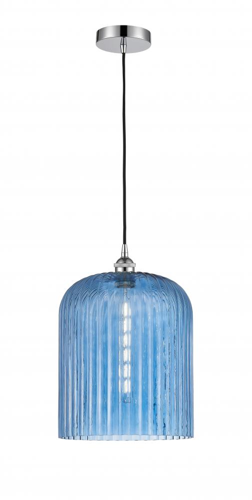 Bridal Veil - 1 Light - 5 inch - Polished Chrome - Cord hung - Mini Pendant