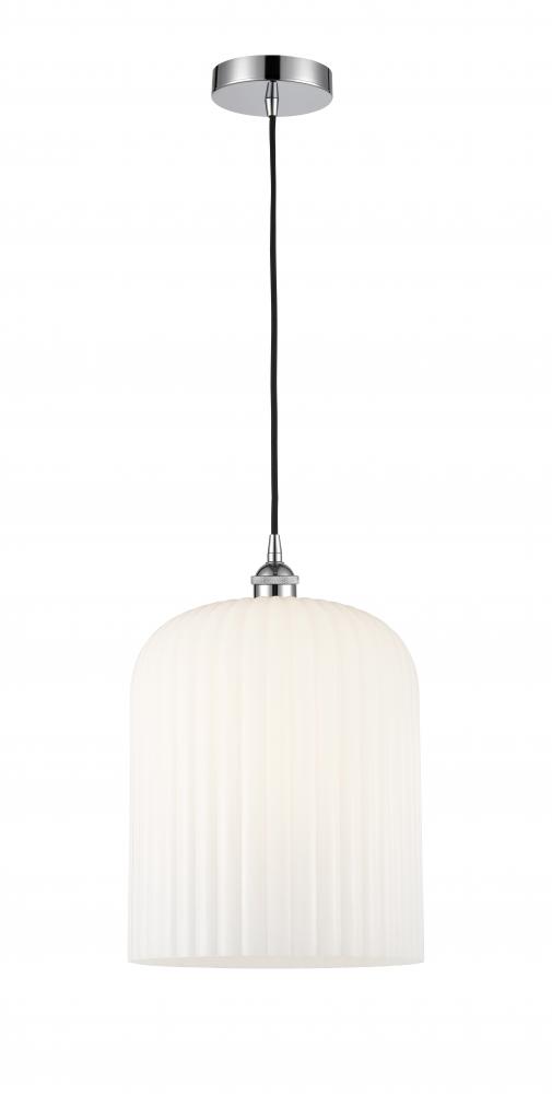 Bridal Veil - 1 Light - 5 inch - Polished Chrome - Cord hung - Mini Pendant