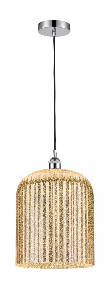 Bridal Veil - 1 Light - 5 inch - Polished Chrome - Cord hung - Mini Pendant