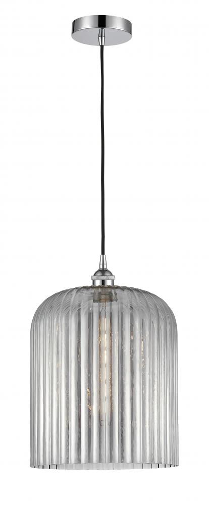 Bridal Veil - 1 Light - 5 inch - Polished Chrome - Cord hung - Mini Pendant