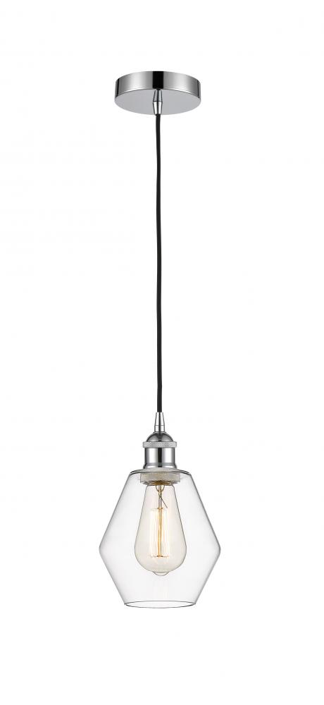 Cindyrella - 1 Light - 6 inch - Polished Chrome - Cord hung - Mini Pendant