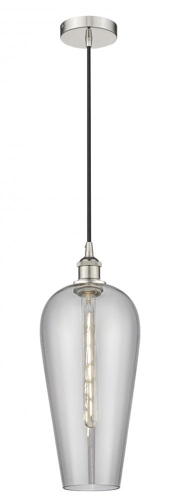 Chelsea - 1 Light - 8 inch - Polished Nickel - Cord hung - Mini Pendant