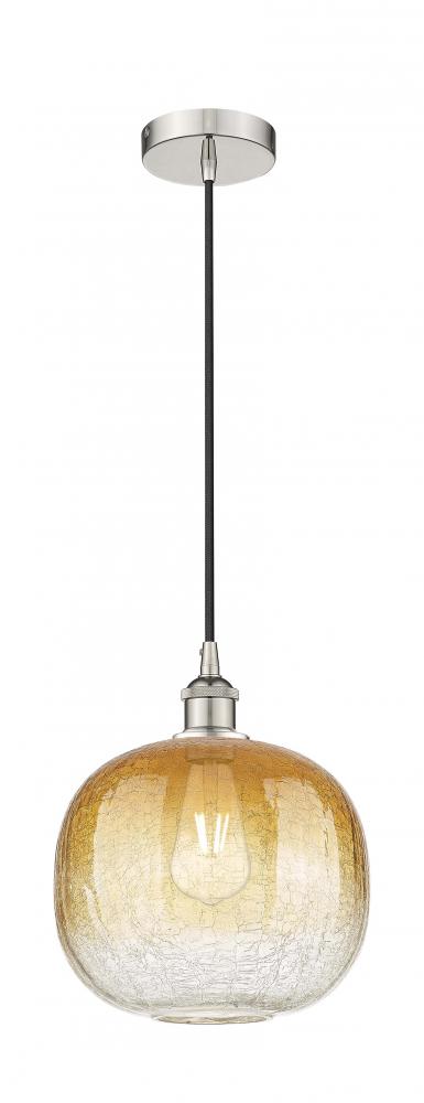 Brookhaven Sphere - 1 Light - 11 inch - Polished Nickel - Cord hung - Mini Pendant