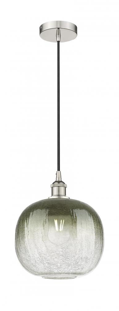 Brookhaven Sphere - 1 Light - 11 inch - Polished Nickel - Cord hung - Mini Pendant