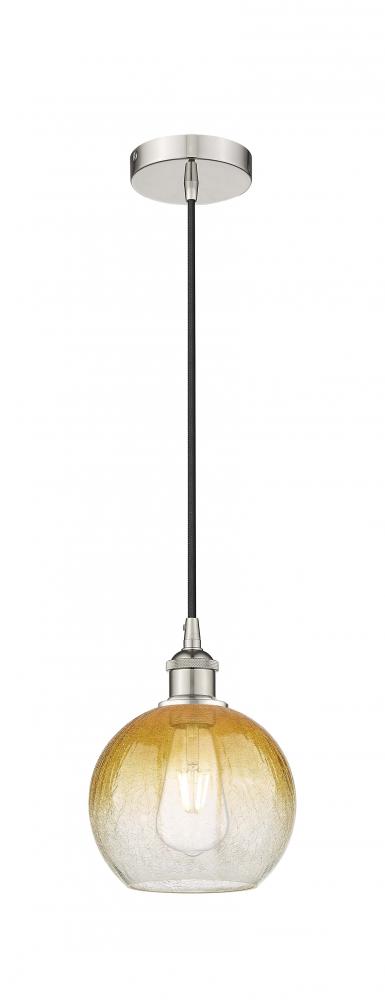 Brookhaven Globe - 1 Light - 8 inch - Polished Nickel - Cord hung - Mini Pendant