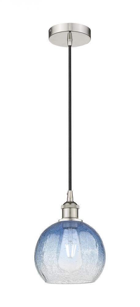 Brookhaven Globe - 1 Light - 8 inch - Polished Nickel - Cord hung - Mini Pendant