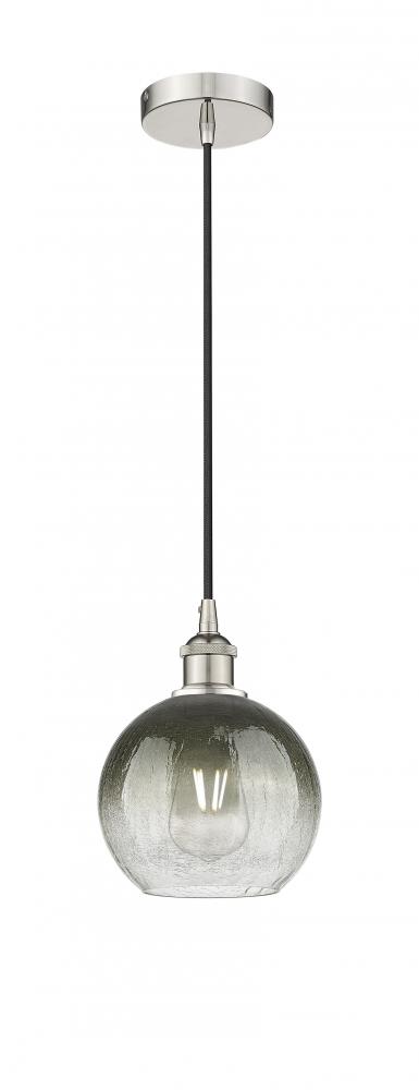 Brookhaven Globe - 1 Light - 8 inch - Polished Nickel - Cord hung - Mini Pendant