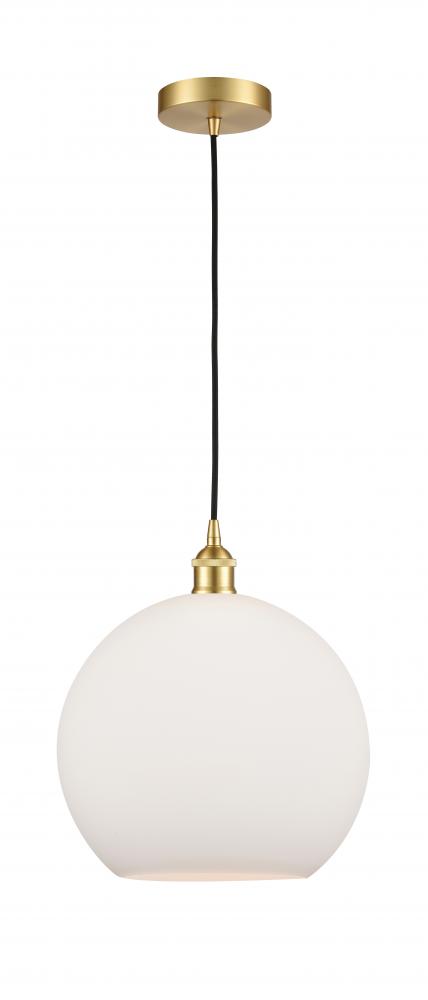 Athens - 1 Light - 12 inch - Satin Gold - Cord hung - Mini Pendant
