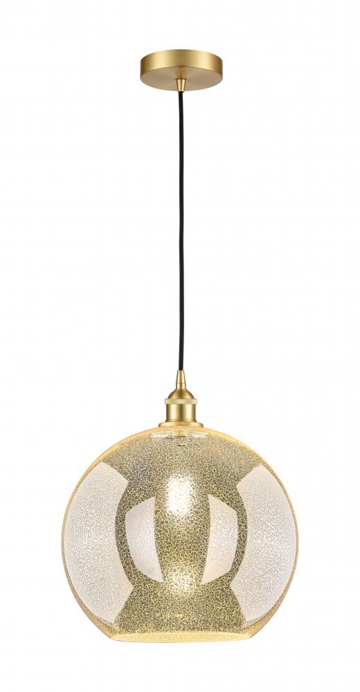 Athens - 1 Light - 12 inch - Satin Gold - Cord hung - Mini Pendant