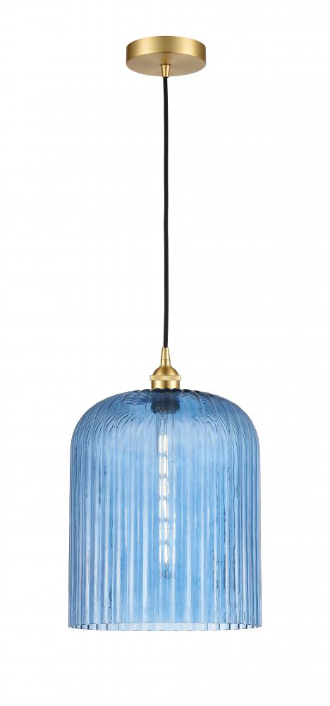 Bridal Veil - 1 Light - 5 inch - Satin Gold - Cord hung - Mini Pendant