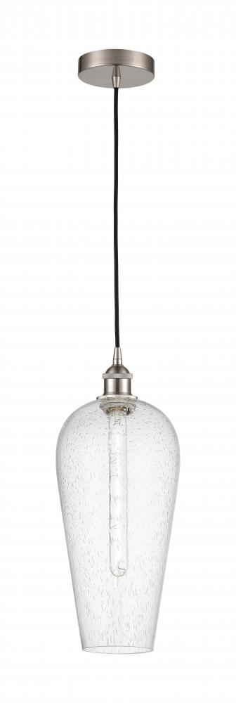 Chelsea - 1 Light - 8 inch - Brushed Satin Nickel - Cord hung - Mini Pendant