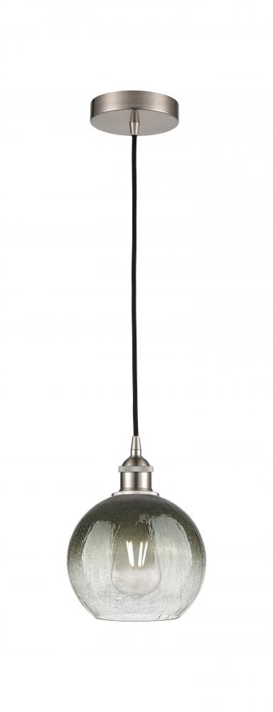 Brookhaven Globe - 1 Light - 8 inch - Brushed Satin Nickel - Cord hung - Mini Pendant