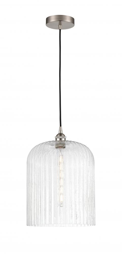 Bridal Veil - 1 Light - 5 inch - Brushed Satin Nickel - Cord hung - Mini Pendant