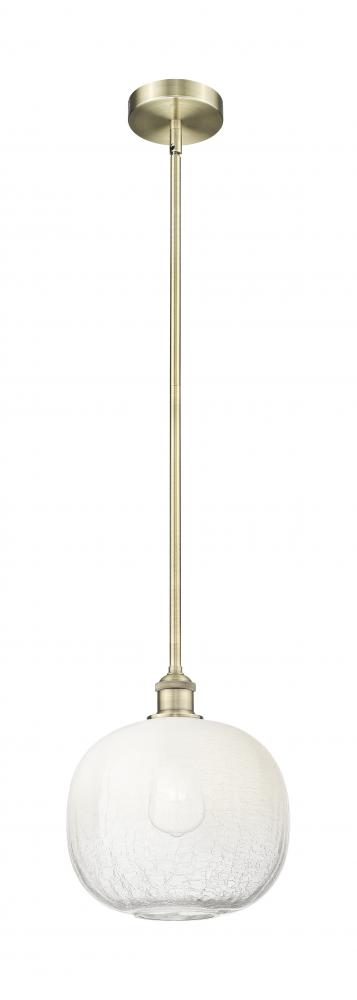 Brookhaven Sphere - 1 Light - 11 inch - Antique Brass - Stem hung - Mini Pendant