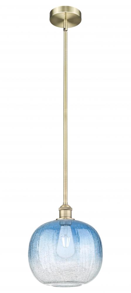 Brookhaven Sphere - 1 Light - 11 inch - Antique Brass - Stem hung - Mini Pendant