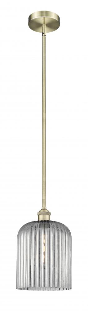 Bridal Veil - 1 Light - 5 inch - Antique Brass - Stem hung - Mini Pendant