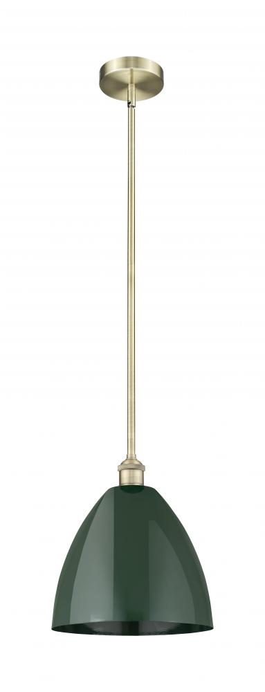 Plymouth - 1 Light - 12 inch - Antique Brass - Stem hung - Mini Pendant