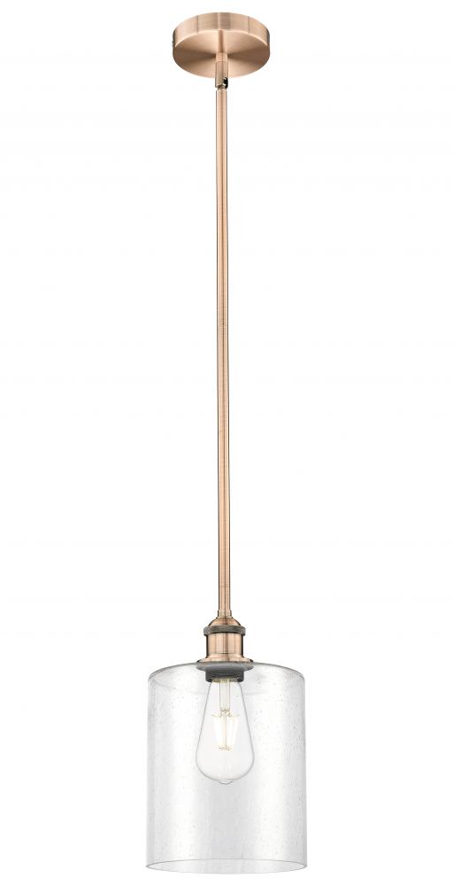 Paladin - 1 Light - 7 inch - Antique Copper - Stem hung - Mini Pendant