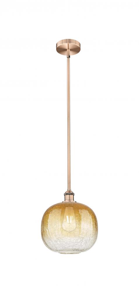 Brookhaven Sphere - 1 Light - 11 inch - Antique Copper - Stem hung - Mini Pendant