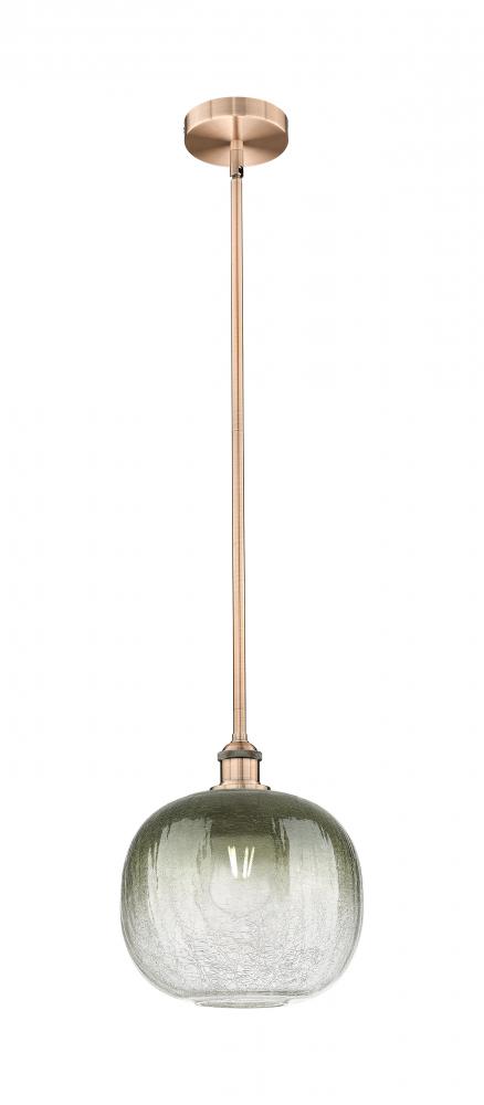 Brookhaven Sphere - 1 Light - 11 inch - Antique Copper - Stem hung - Mini Pendant