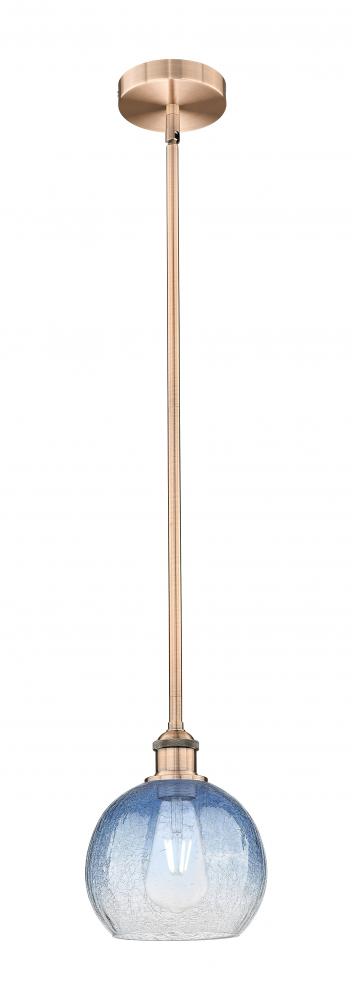 Brookhaven Globe - 1 Light - 8 inch - Antique Copper - Stem hung - Mini Pendant