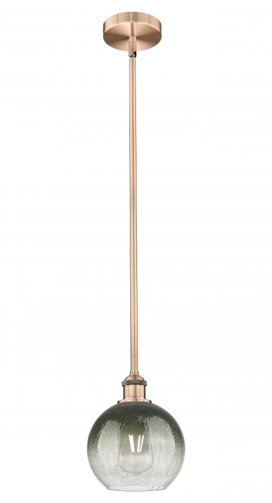 Brookhaven Globe - 1 Light - 8 inch - Antique Copper - Stem hung - Mini Pendant