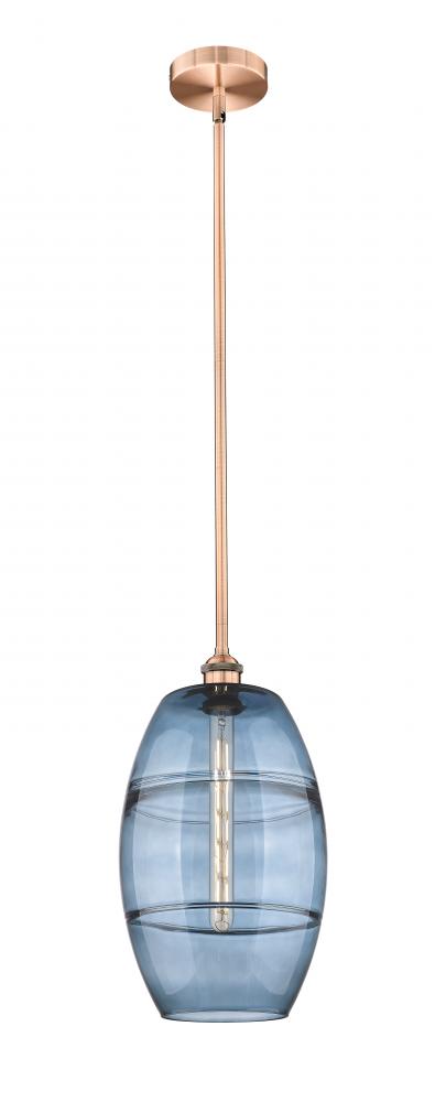 Vaz - 1 Light - 10 inch - Antique Copper - Stem hung - Mini Pendant