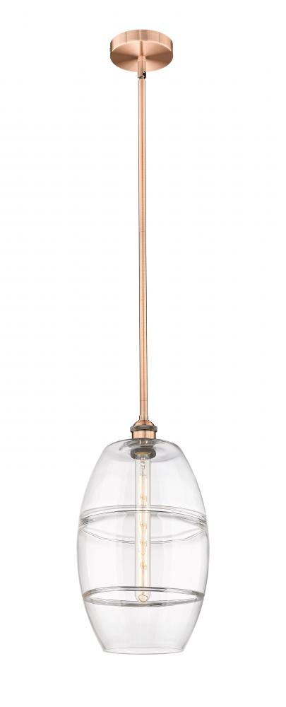 Vaz - 1 Light - 10 inch - Antique Copper - Stem hung - Mini Pendant
