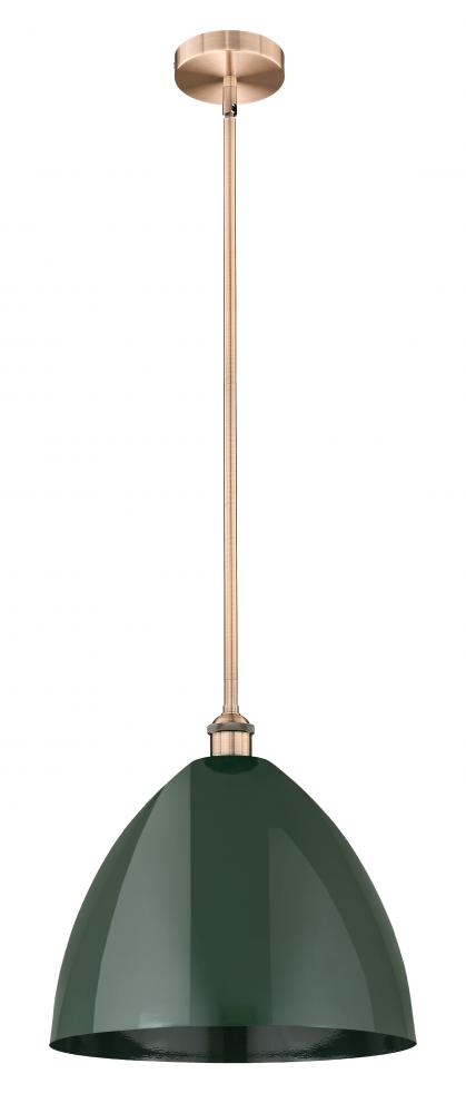 Plymouth - 1 Light - 16 inch - Antique Copper - Stem hung - Mini Pendant