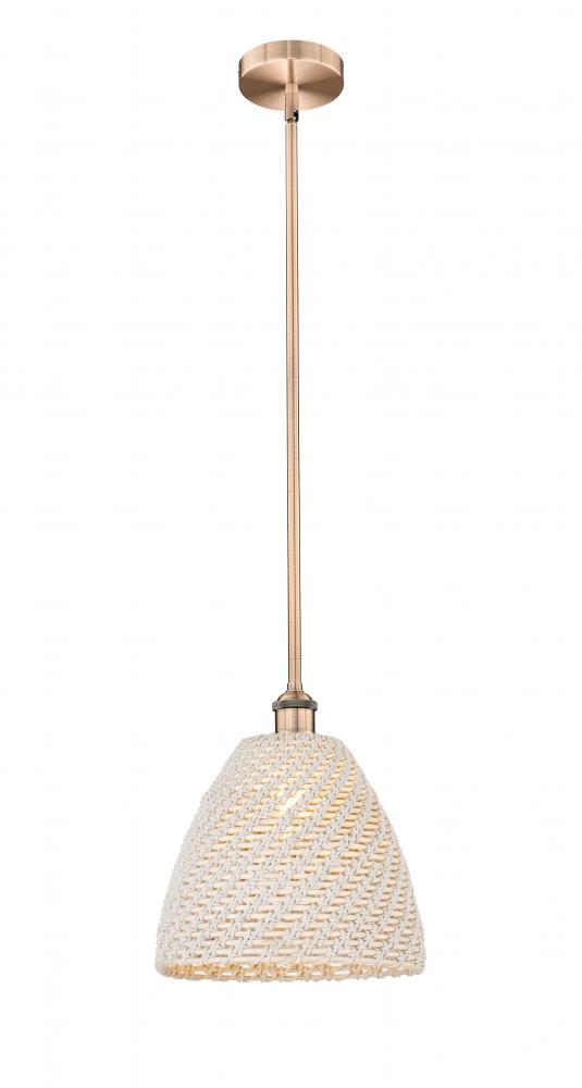 Bristol Natural - 1 Light - 6 inch - Antique Copper - Mini Pendant