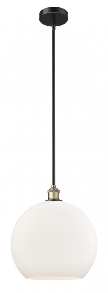 Athens - 1 Light - 14 inch - Black Antique Brass - Stem hung - Pendant