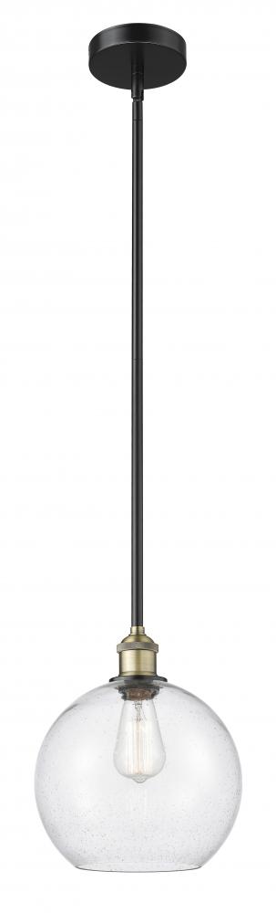 Athens - 1 Light - 10 inch - Black Antique Brass - Stem hung - Mini Pendant