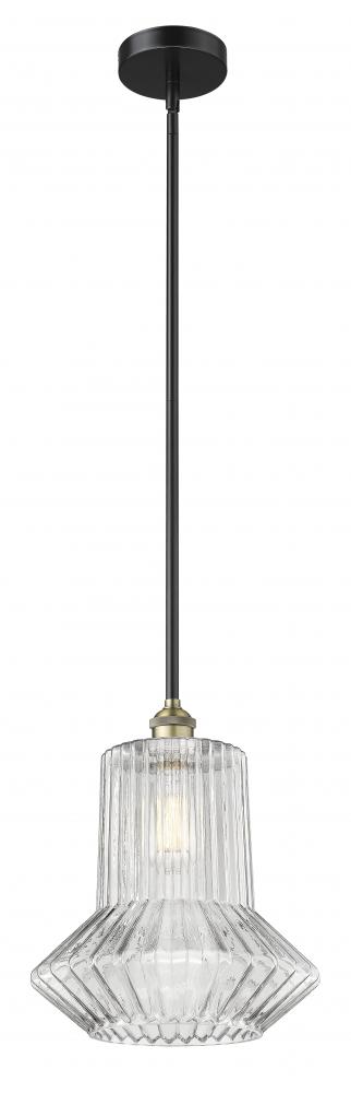 Springwater - 1 Light - 12 inch - Black Antique Brass - Stem hung - Mini Pendant