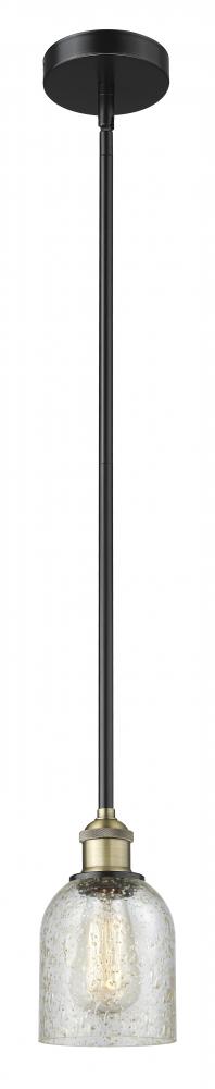 Caledonia - 1 Light - 5 inch - Black Antique Brass - Stem hung - Mini Pendant
