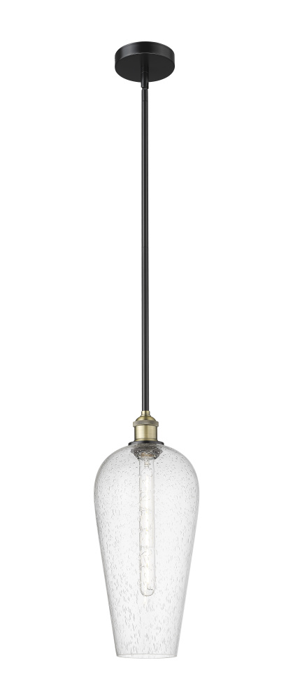 Chelsea - 1 Light - 8 inch - Black Antique Brass - Stem hung - Mini Pendant