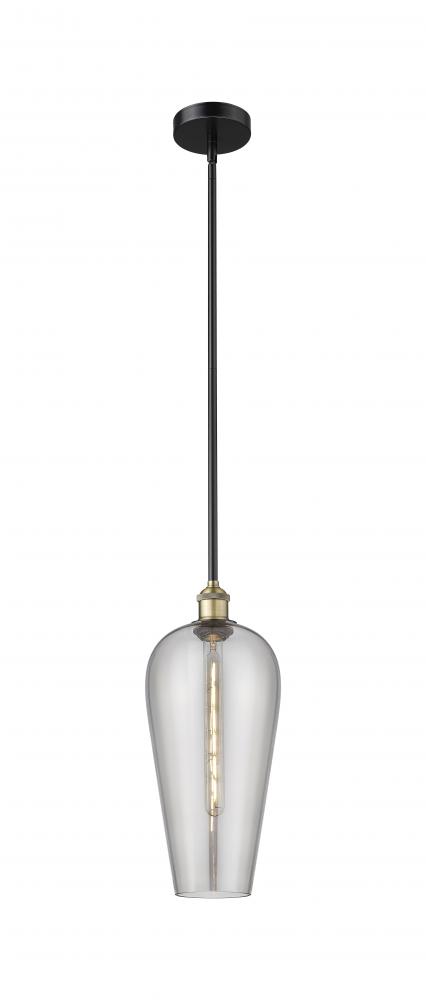 Chelsea - 1 Light - 8 inch - Black Antique Brass - Stem hung - Mini Pendant