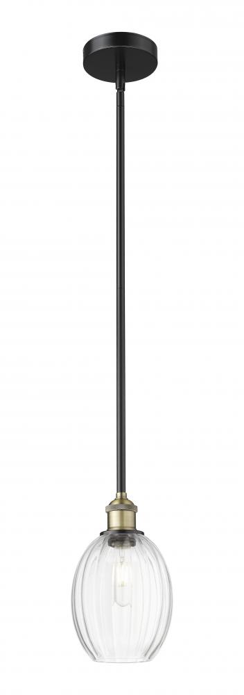 Preston Bulb - 1 Light - 6 inch - Black Antique Brass - Stem hung - Mini Pendant