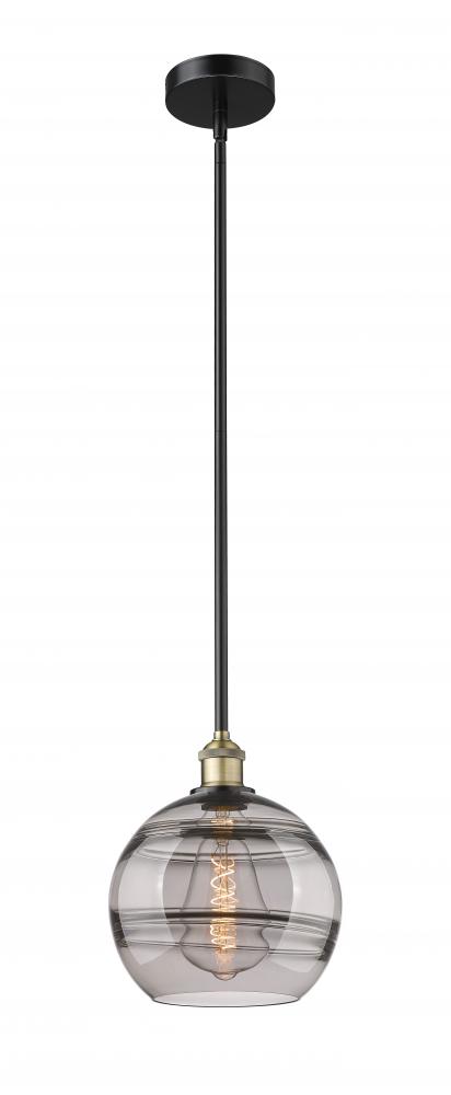 Rochester - 1 Light - 10 inch - Black Antique Brass - Stem hung - Mini Pendant